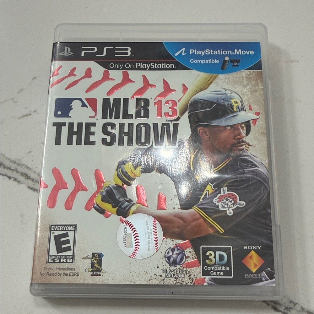 Sony MLB 13 The Show PS3 Game with Red and Black Cover